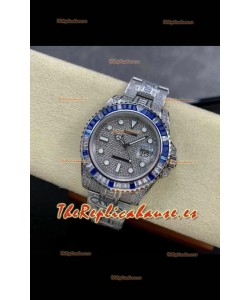 Reloj réplica suizo Rolex Submariner 116610 Iced Out Edition 4