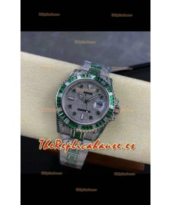 Reloj réplica suizo Rolex Submariner 116610 Iced Out Edition 6