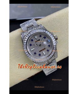 Reloj réplica suizo Rolex Submariner 116610 Iced Out Edition 11