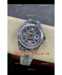 Reloj réplica suizo Rolex Submariner 116610 Iced Out Edition de 12 pulgadas