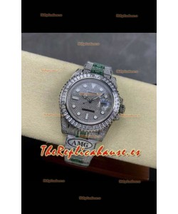 Reloj réplica suizo Rolex Submariner 116610 Iced Out Edition 14