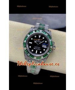 Reloj réplica suizo Rolex Submariner 116610 Iced Out Edition de 16 pulgadas