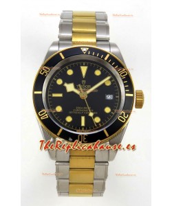Reloj Tudor Black Bay 41 bicolor oro amarillo esfera negra Superclon